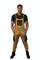 holographic gold mens festival overalls from Love Khaos
