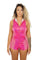 neon pink romper from Love Khaos