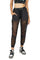 Black mixed mesh joggers with reflective elastic waistband from Love Khaos.
