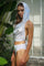 Womens Holographic cowl neck backless top from Love Khaos Festival Clothing Website