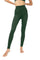 Army Green High Rise Yoga Pants made with eco friendly recycled fabric from Ekoluxe sustainable loungewear brand.