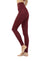 Vino Dark Red lounge leggings made with eco friendly recycled fabric from Ekoluxe sustainable loungewear brand.