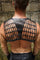 Anubis Mens Leather Chest Harness from Love Khaos Festival Clothing Brand
