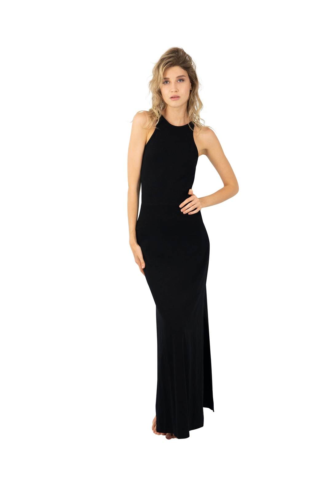 Black Bodycon Maxi Dress | Maxi Lounge Dress | Ekoluxe Medium Black Bodycon Maxi Dress | Maxi Lounge Dress | Ekoluxe Medium