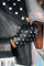 Black and silver fingerless leather silver star gloves from Love Khaos