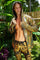 Mens gold hoodie in holographic velvet from Love Khaos mens festival clothing website