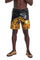Mens gold shorts from Love Khaos mens festival clothing brand