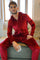 Mens XXL Onesie in Hugh Hefner Costume inspired Red Velvet by Love Khaos