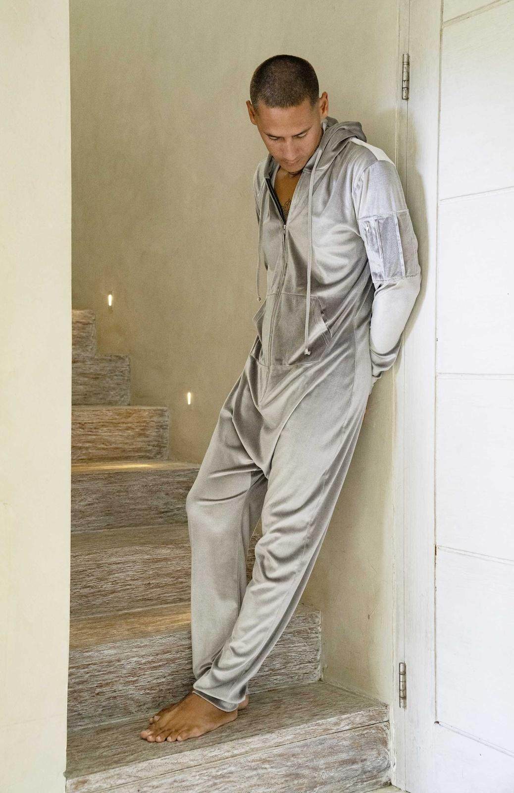 Jumpsuit Mens Onesie 2xl Gray Hooded Onesie Jumpsuit |Tracksuit