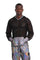 Mens Black and Silver Mesh Hoodie from Love Khaos.