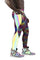 Rainbow reflective and holographic mens festival leggings by Love Khaos mens Festival clothing brand.