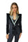 Womens Velvet Blazer with Sequin Lightning Bolts from Love Khaos Futuristic style brand