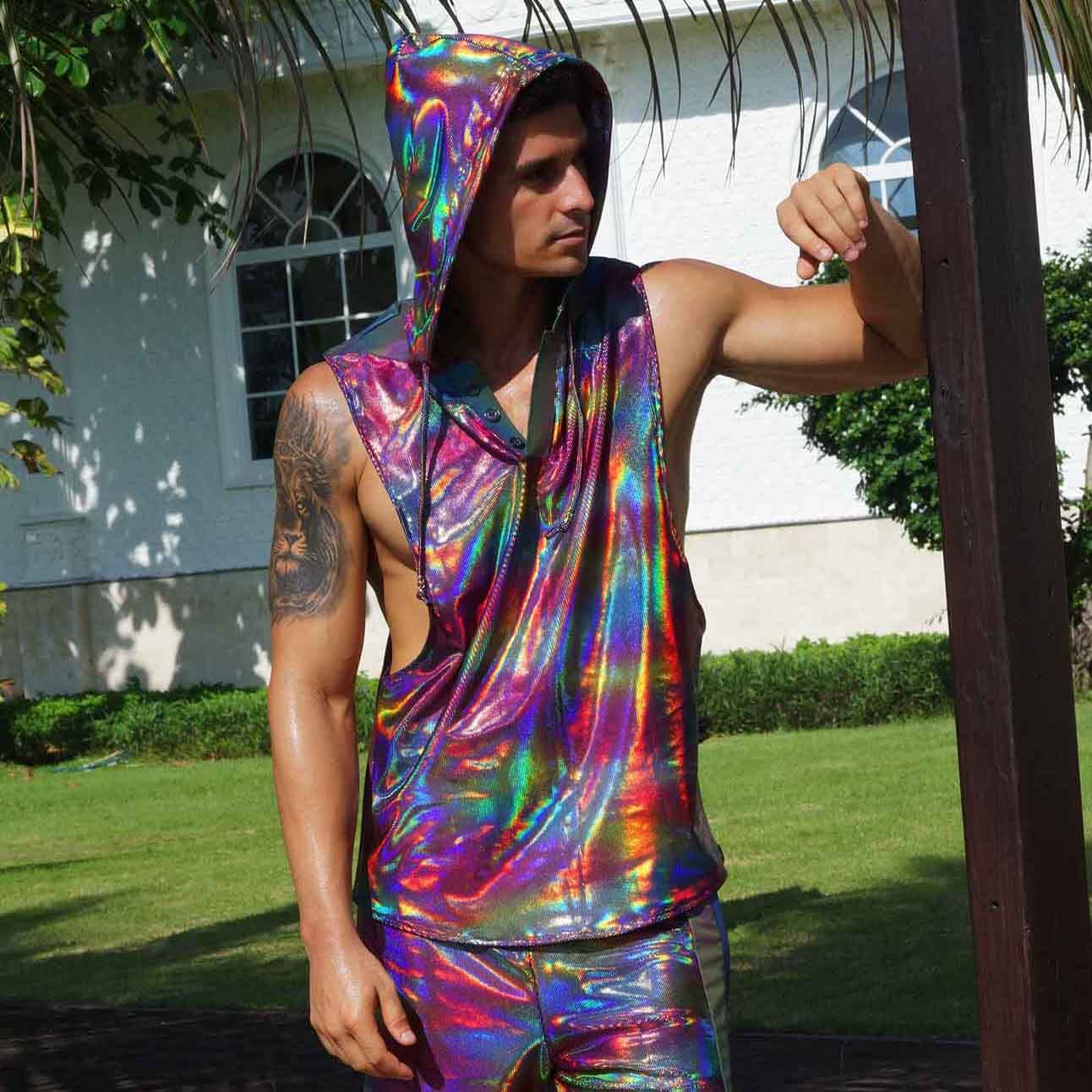 Mens Rave Tank Tops | Mens Festival Tank Tops | Love Khaos