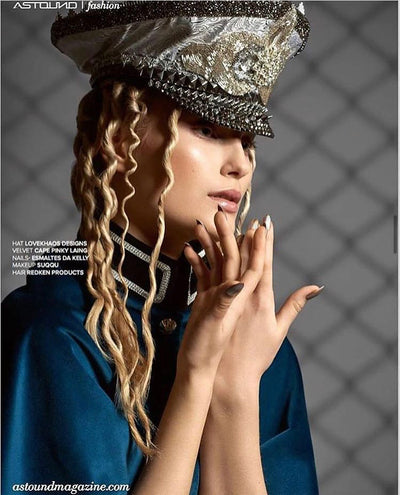 Love Khaos festival hat is featured on the cover of Astound Magazine.