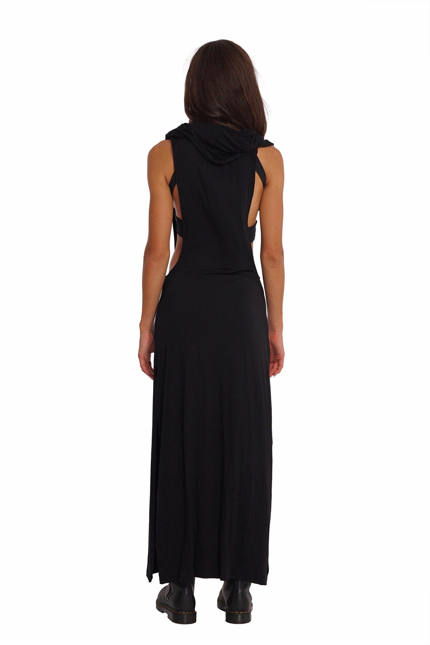 Open Side Dress | Hooded Maxi Dress Open Side Dress | Hooded Maxi Dress
