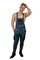 mens cargo overalls in holographic black from Love Khaos