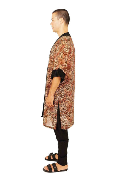 mens leopard robe from Love Khaos