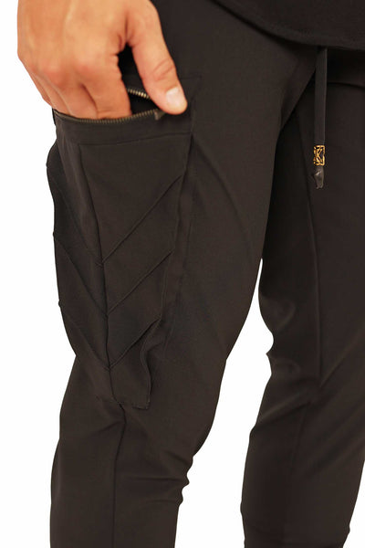 mens slim fit cargo joggers from Ekoluxe.