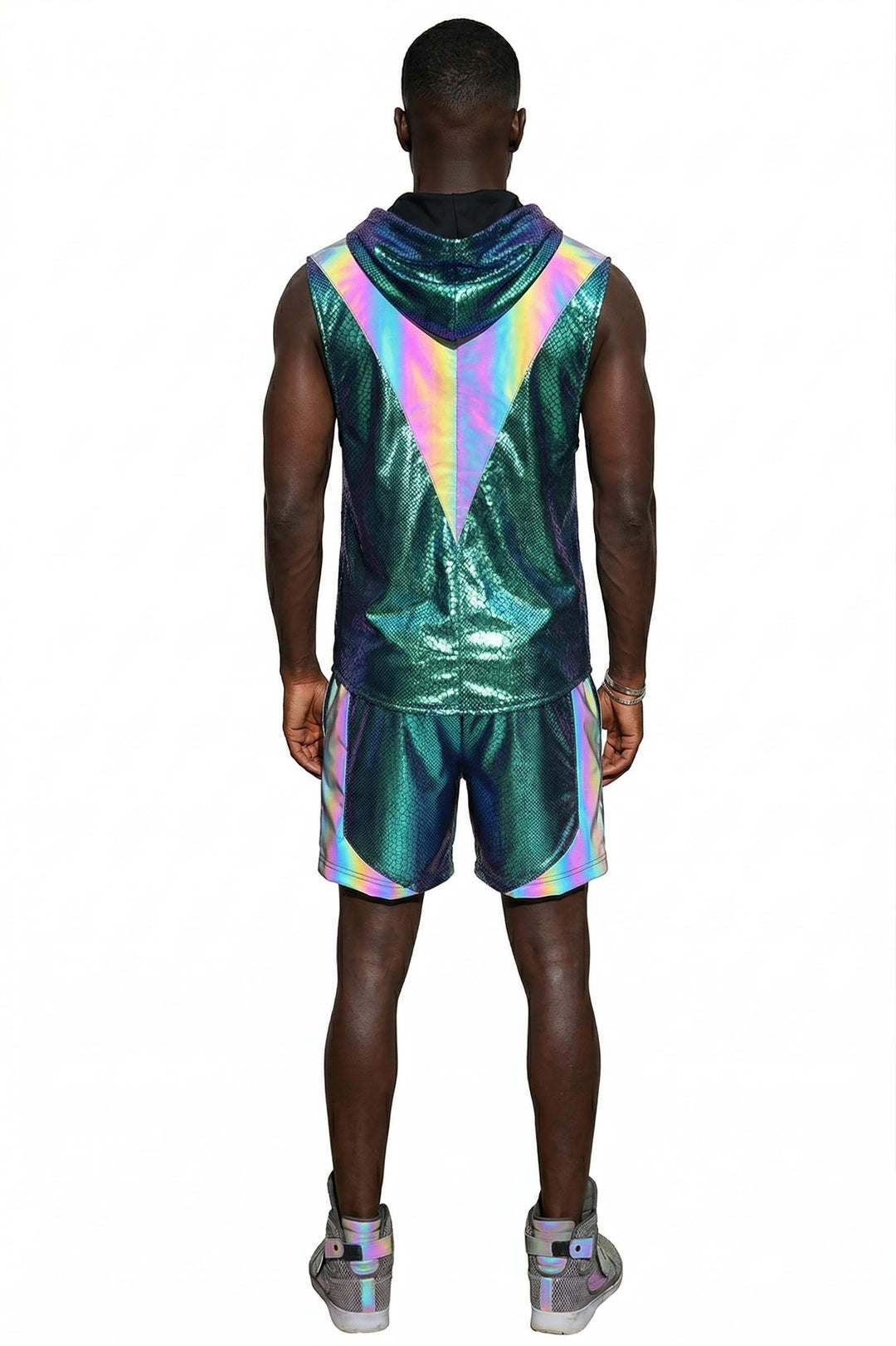 Mens Tank Top With Hoodie | Low Armhole Vest | Love Khaos