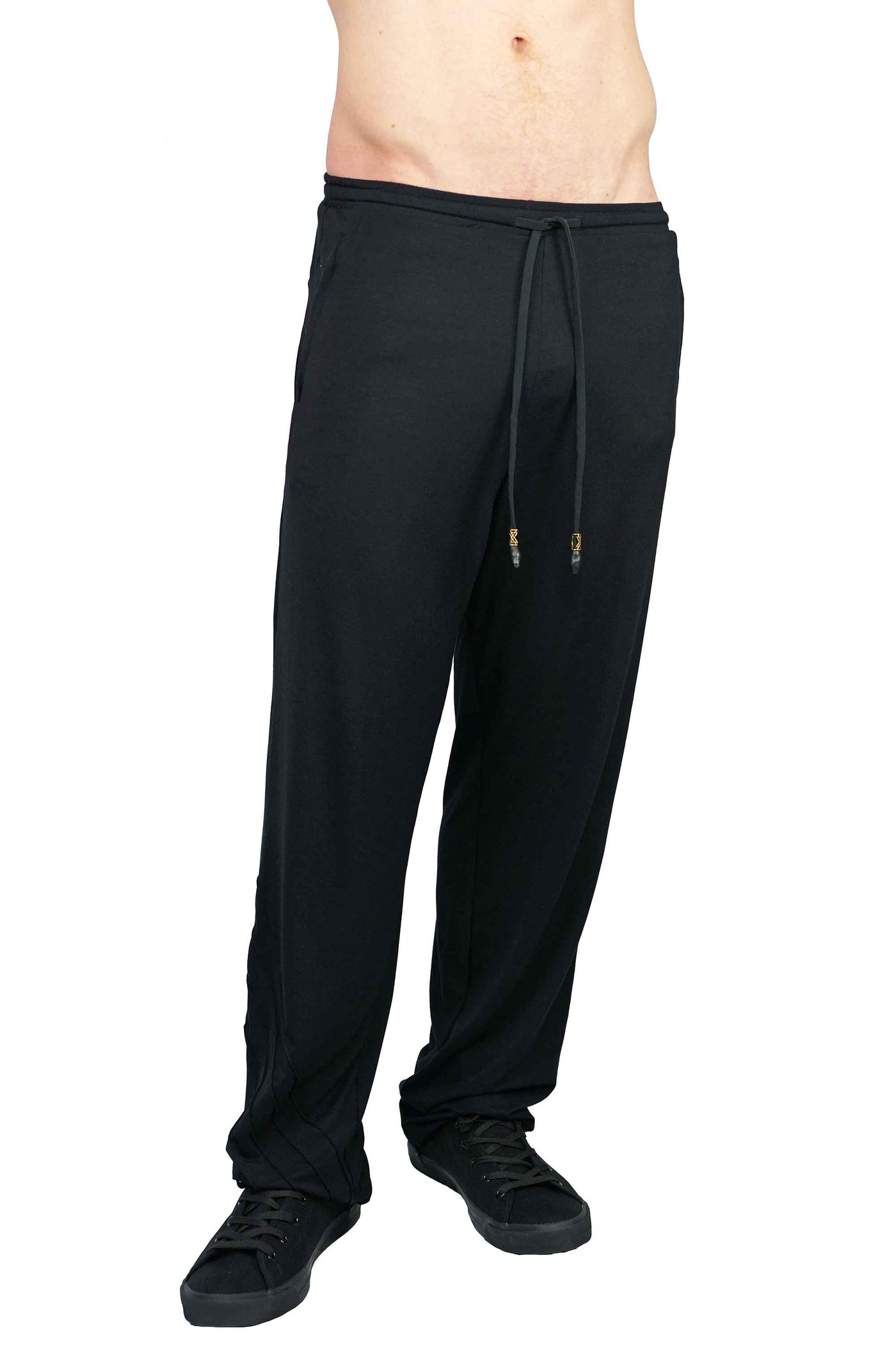 man wearing Wide Leg Lounge Pants from Ekoluxe