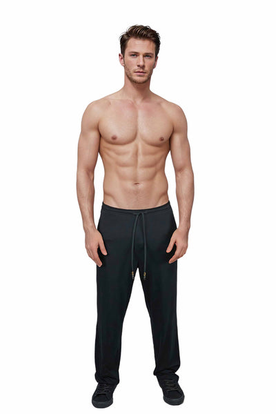 man wearing Wide Leg Lounge Pants from Ekoluxe