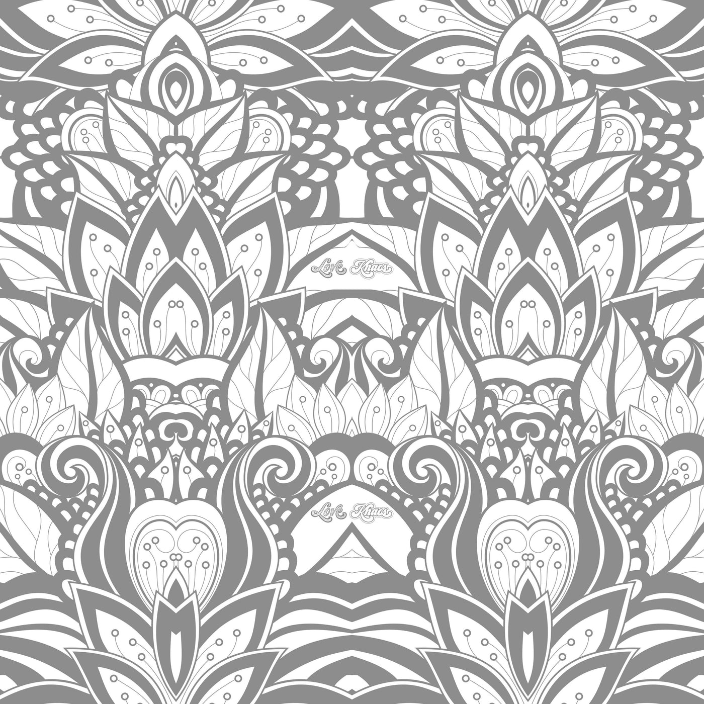 Love Khaos Custom Art Deco pattern.
