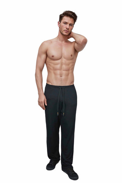 man wearing Wide Leg Lounge Pants from Ekoluxe