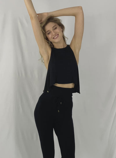 Cropped Tank Top by Ekoluxe Sustainable Fashion Brand