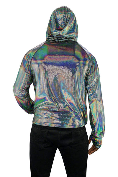Holographic Hoodie by Love Khaos mens Festival Clothing Brand