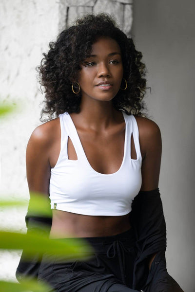 SUSTAINABLE CROP TOP BRALETTE BY EKOLUXE eco friendly ethically made sustainable fashion brand