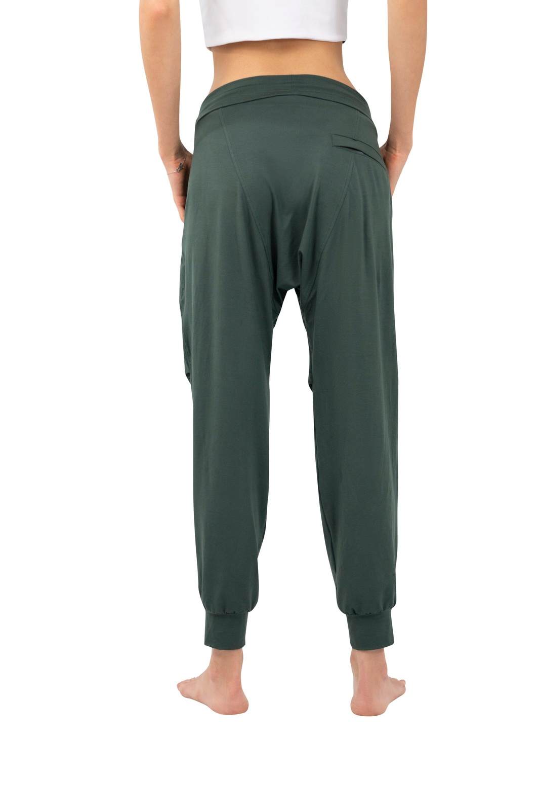 High waisted Harem pants by Ekoluxe sustainable clothing brand
