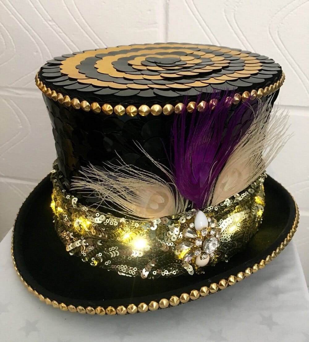 Cheap glitter top hats online