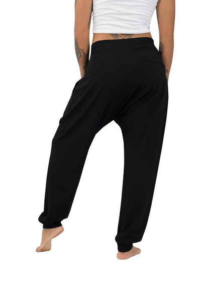 Harem pants for yoga by Ekoluxe Sustainable clothing brand