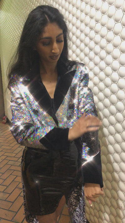 Womens Sequin Jacket by Love Khaos Festival Clothing 