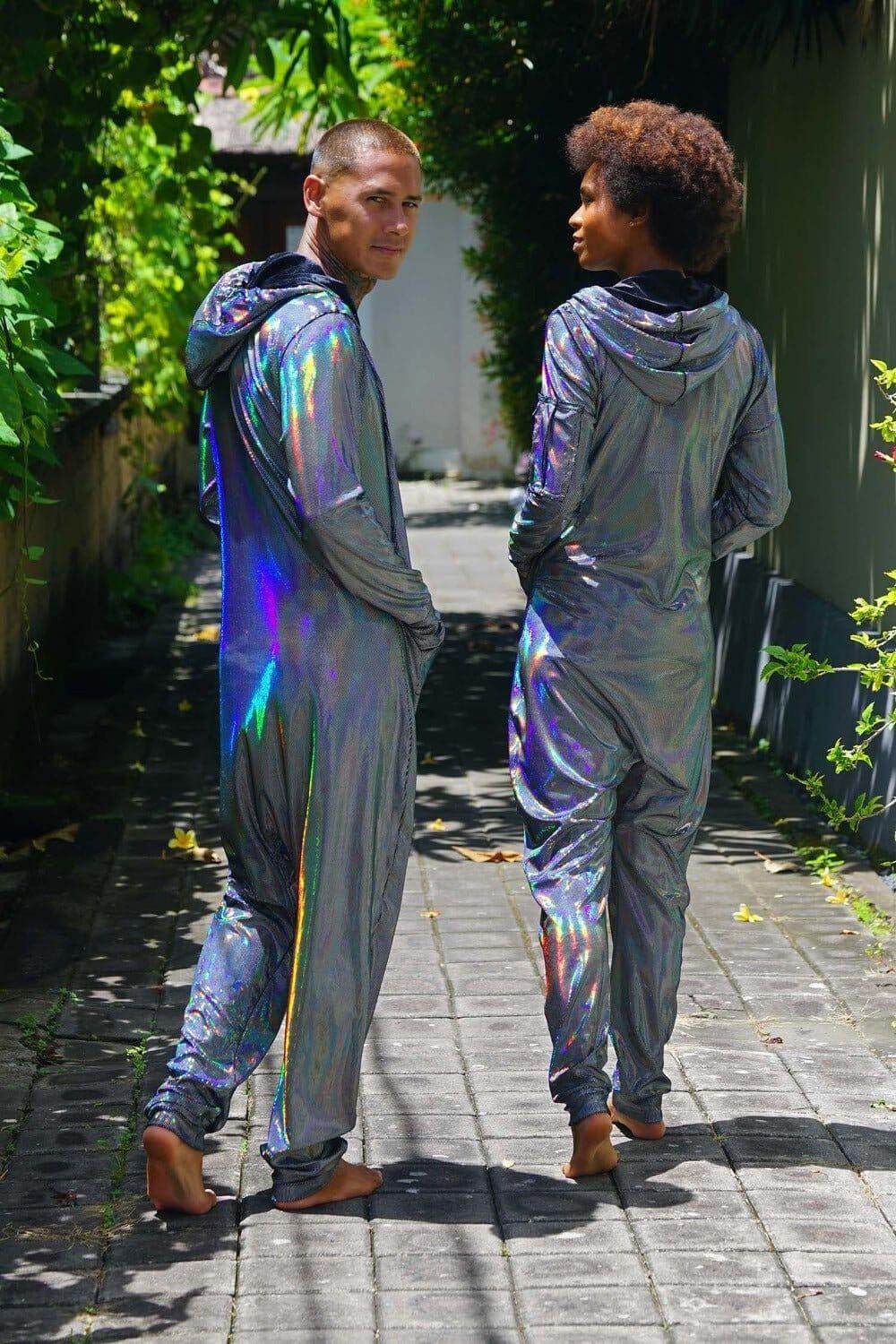 Holographic Jumpsuit Rave Onesie by Love Khaos