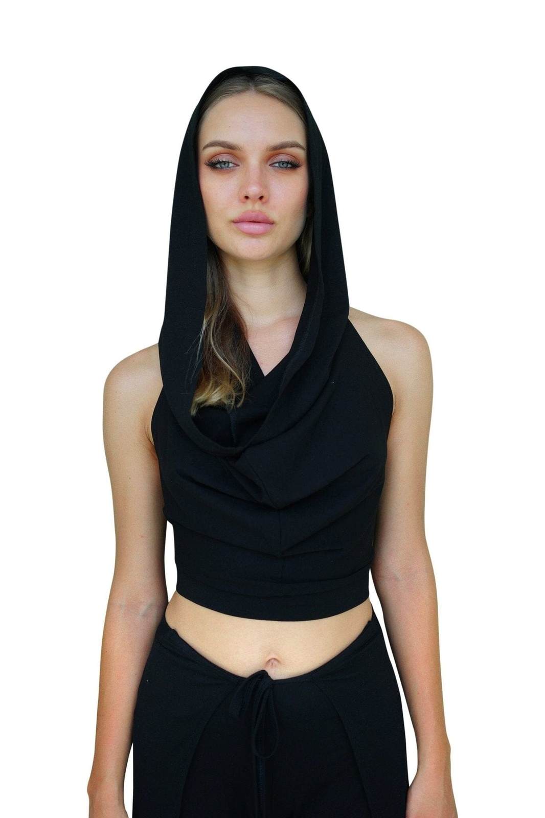 Cyprus Cowl Neck Halter Top | Drape Neck Top | Ekoluxe