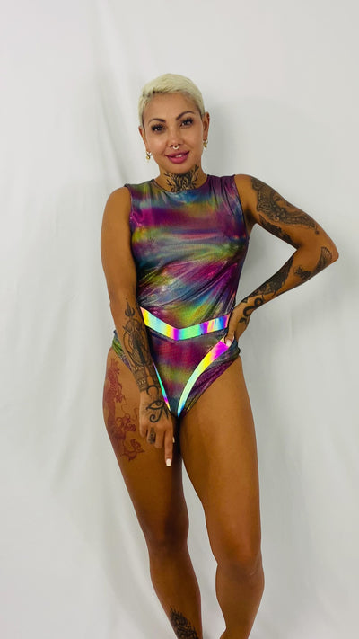 Oracle Bodysuit in Techno Color