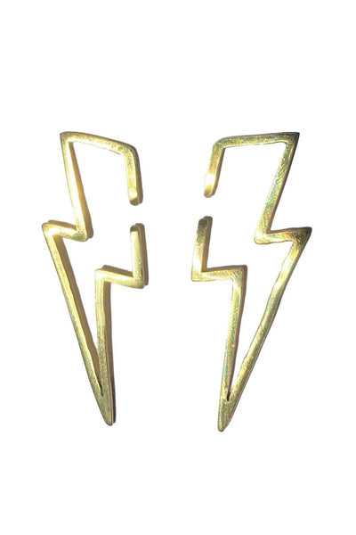 Lightning Bolt Earring Cuffs From Love Khaos Festival Clothing Brand