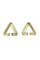 Art Deco Gold Triangle Earring Cuffs From Love Khaos