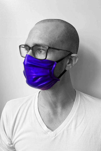 Purple Iridescent Face Mask by Love Khaos 