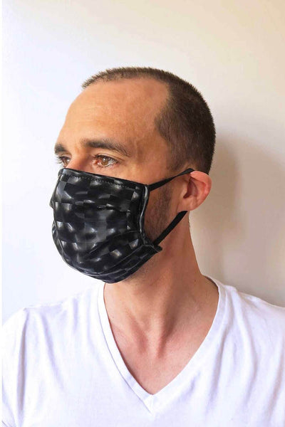 Black Holographic Face Mask by Love Khaos