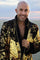 Mens Sequin Tuxedo Jacket with black and gold sequins by Love Khaos mens Festival clothing brand.