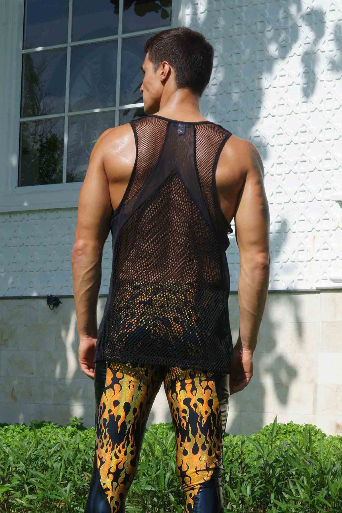 Mens Mesh Tank Top | Fishnet Tank Top Mens | Love Khaos