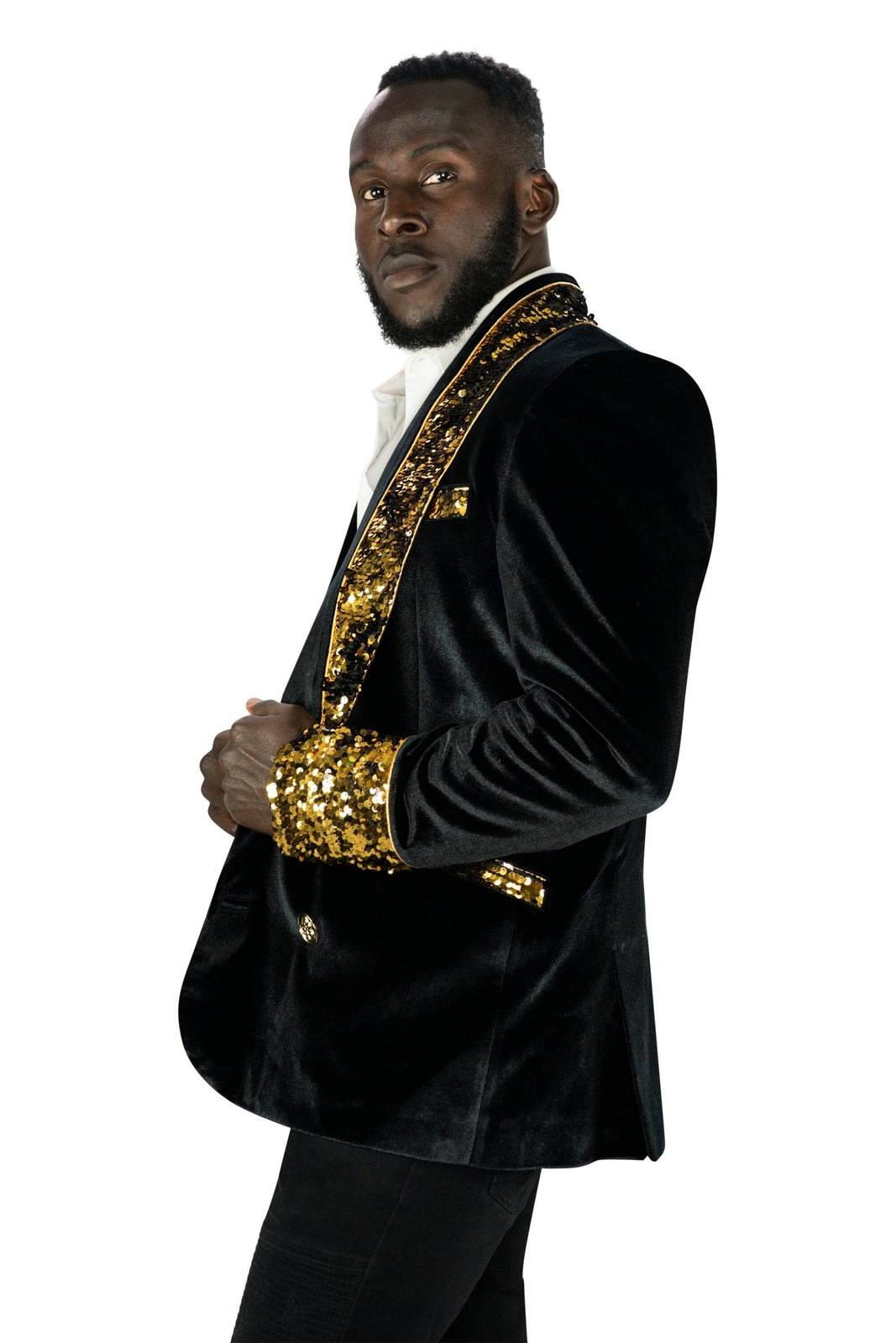 Mens black smoking jacket best sale