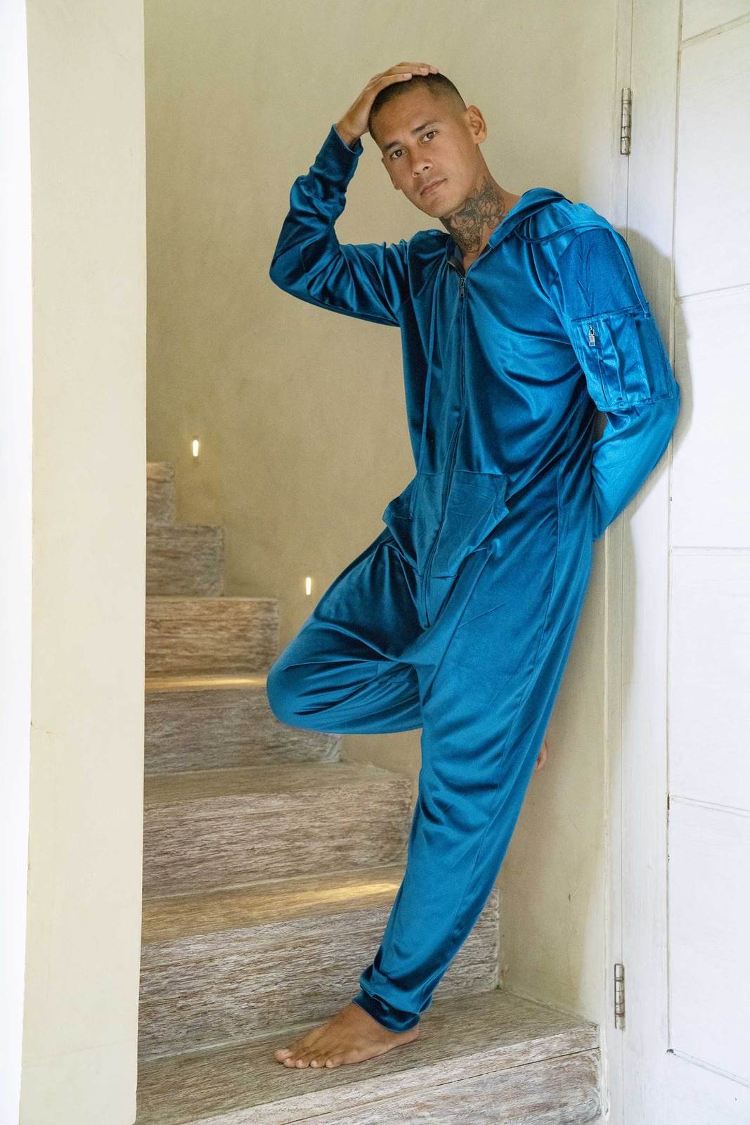 Velour Adult Onesie Pajamas  Love Khaos Festival Clothing
