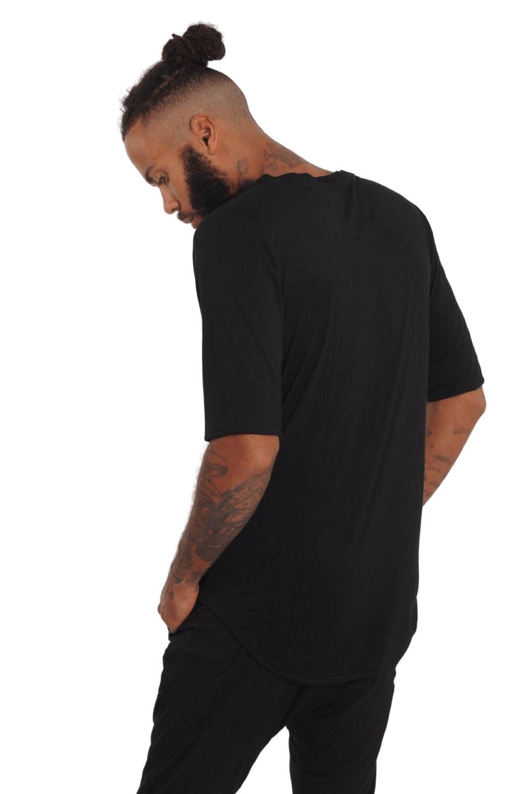 Salerno Mens Elbow Length T Shirt | Ekoluxe Eco Streetwear