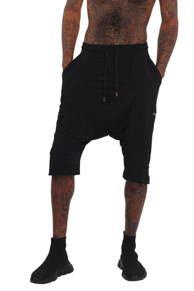 Santiago black Dropcrtoch shorts from Ekoluxe
