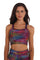 Rainbow holographic square neck crop top from Love Khaos