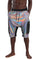 Mens Holographic Silver Harem Shorts from Love Khaos.