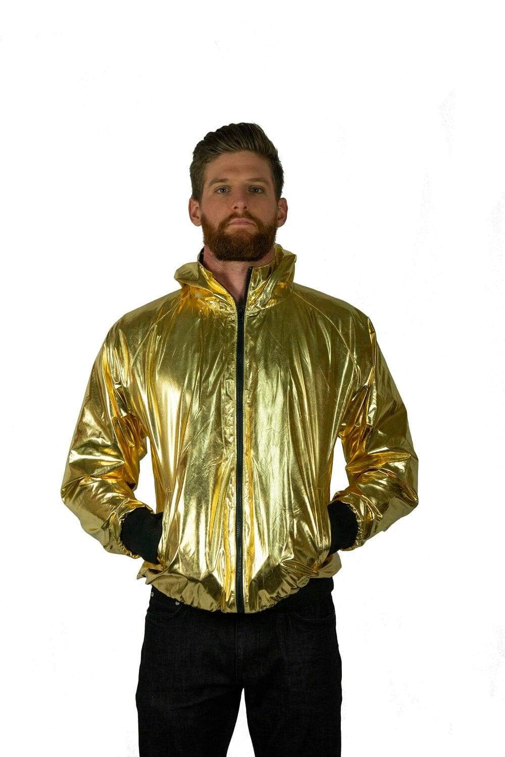 ゴールドウイン Jr.Baro Jacket GJ10343P MV 140 Holographic Windbreaker | Gold Raincoat | Love Khaos